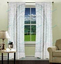Indian Mandala Curtain Boho Cotton Wall Drapes Bohemian Door Window Room Decor