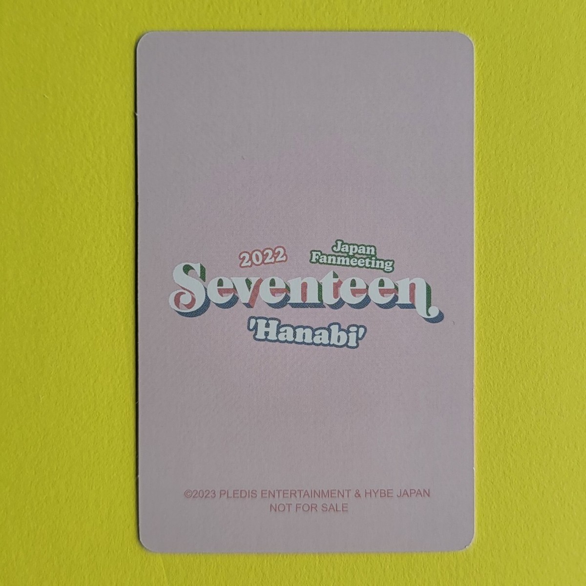 SEVENTEEN 2022 JAPAN FANMEETING ' HANABI ' DVD Official