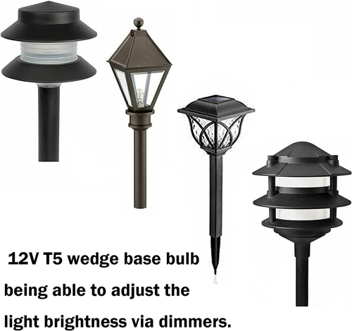 RO6G 20 Malibu Landscape 11-Watt T5 12-Volt Bulbs Fit Philips 415828 Wedge Base - Picture 3 of 12