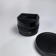 Lens Hood For Panasonic Lumix G14 f/2.5 ASP Aluminum Alloy Lens Hood with Cap 