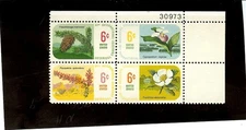   SCOTT#1376-79, 6C STAMP BOTANICAL CONGRESS  PLATE BLOCK OF 4 MNH  OG