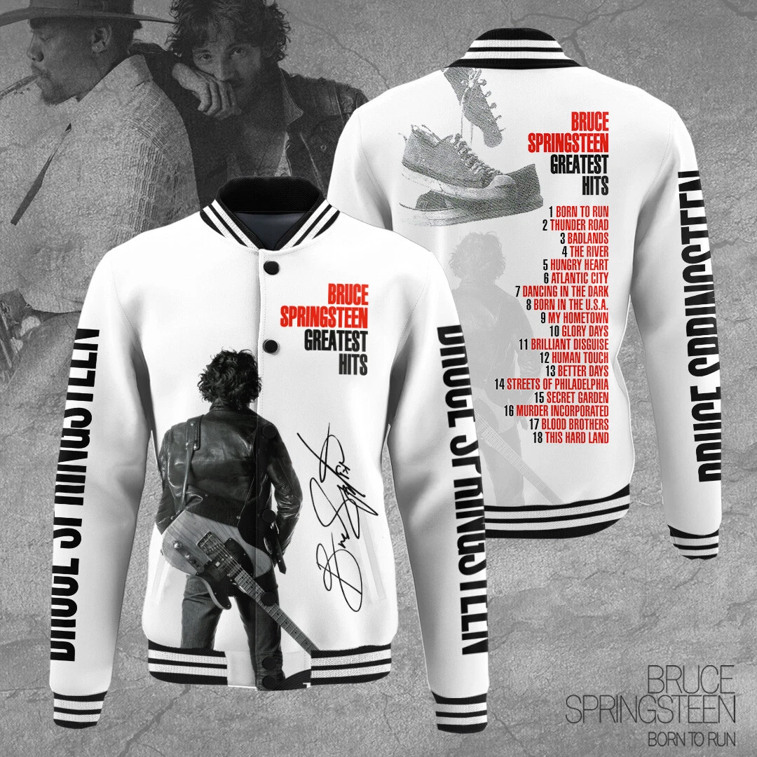 Bruce Springsteen Music Baseball Jacket For Fan