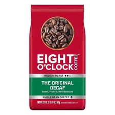 Eight O'Clock Coffee, The Original Decaf, 21 Ounce Medium, Roast Whole, Bean