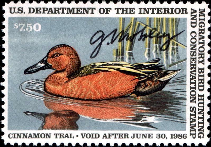 RW52-1985 Federal Duck Stamp VFOGNH Artist Signed (Mobley