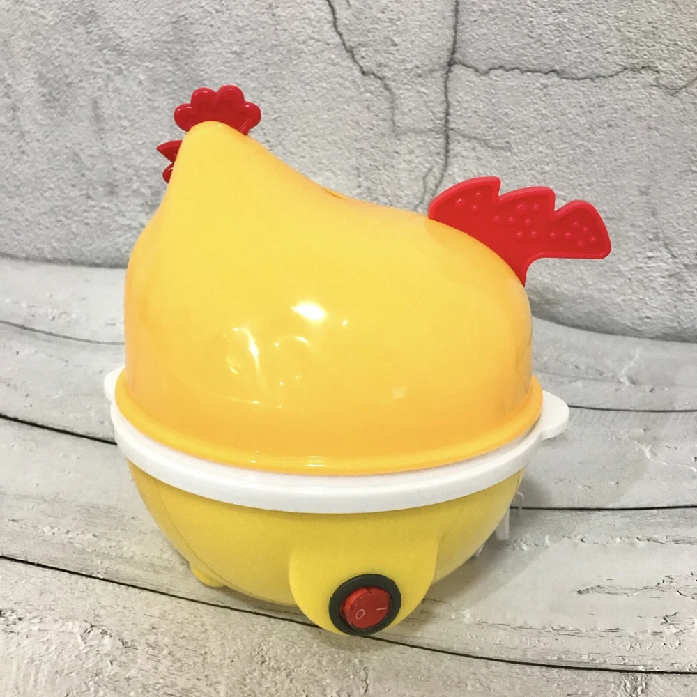 Dash Rapid Electric Egg Cooker Automatic Steam Boiler Kitchen Appliance in Rooster Design Dash Rapid Electric Egg Cooker Automatic Steam Boiler Kitchen Appliance in Rooster Design
