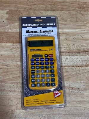 Calculated Industries Material Estimator Calculator Unit Conversions 4019 New
