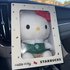STARBUCKS HELLO KITTY BOXED PLUSH 2025 IN HAND FAST SHIPPING 🚚‼️