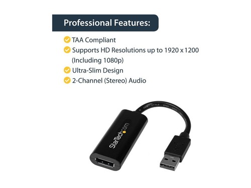 StarTech.com USB32HDES Slim USB 3.0 to HDMI External Video Card Multi Monitor - Picture 5 of 5