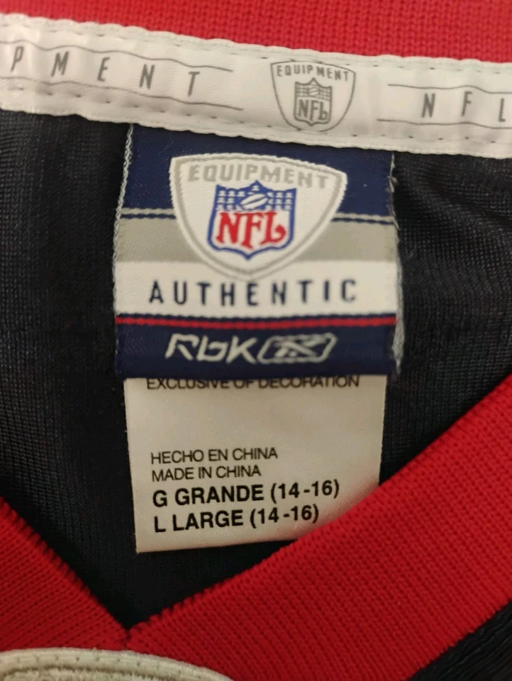 Camiseta deportiva juvenil Reebok Matt Schaub #8 Houston Texans NFL talla L (14-16) Foto 4 de 4