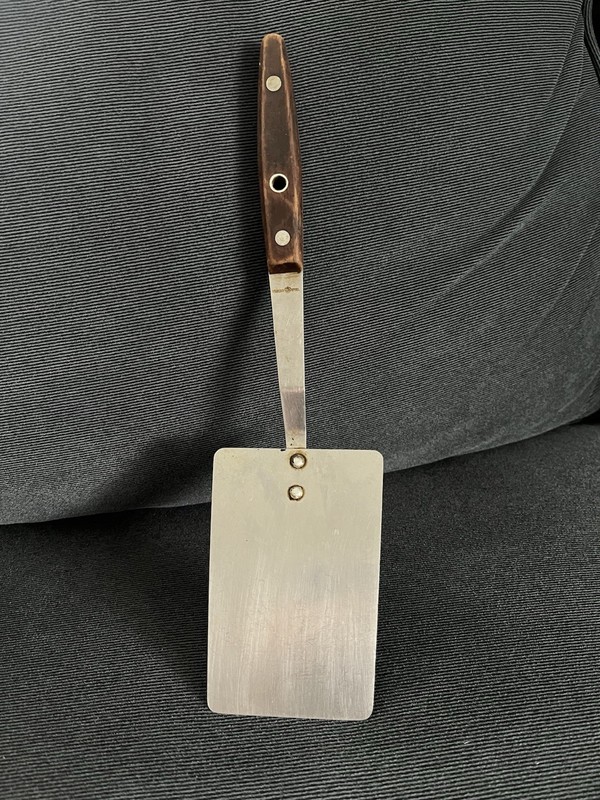 Vintage JR Japan Spatula Stainless Steel 12” Wood Handle Turner Flipper