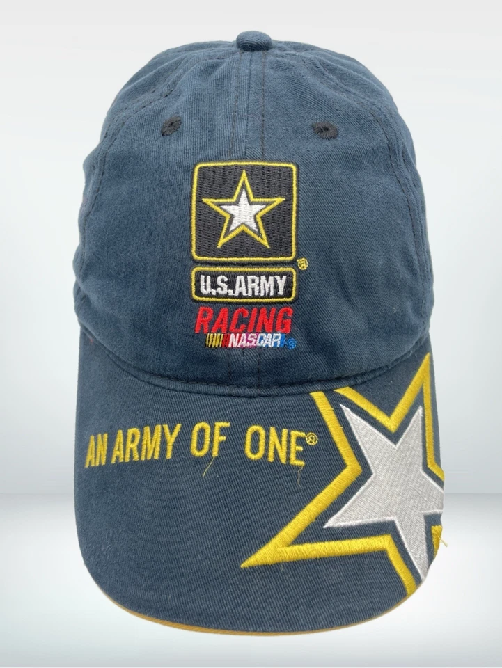Gorra de béisbol NASCAR de carreras del ejército de Estados Unidos talla única un ejército de una persecución auténtica Foto 2 de 4