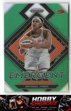 2022 Panini Prizm WNBA #7 Brionna Jones Emergent Prizms Green