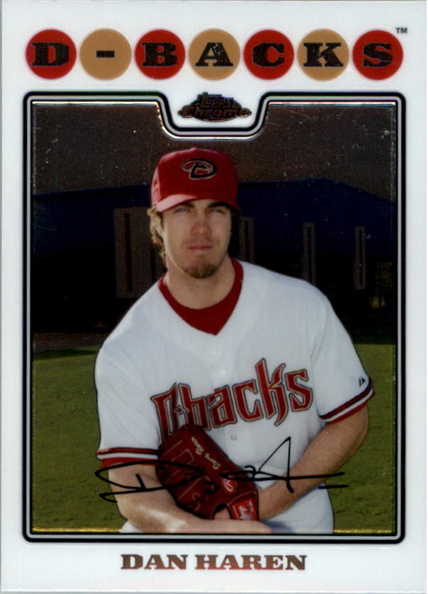 2008 Topps Chrome #71 Dan Haren - BB