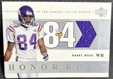 2002 Upper Deck Honor Roll Up and Coming Jerseys #UCRM Randy Moss Vikings