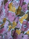 VTG 50s 60s Gay Gibson Summer Semi Sheer Tea Dress Ruching Poppy Print — photo 10