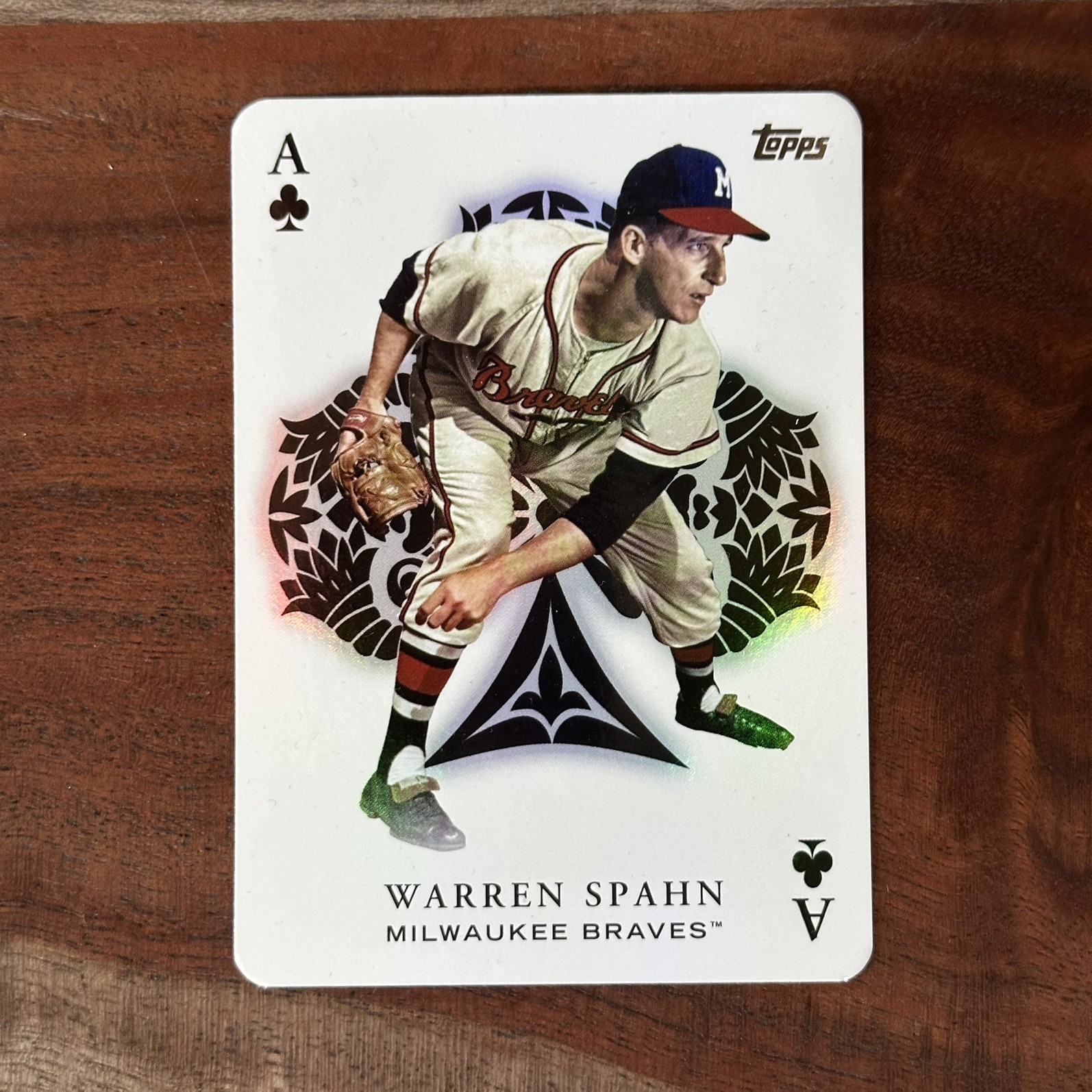 2023 Topps Update Warren Spahn #AA-61 Milwaukee Braves All Aces BLUE BACK SP