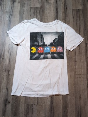 Pac-Man T-Shirt Bandai Namco Gr. S Weiß Logo Sehr Guter Zustand