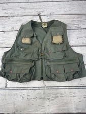 1905 Ideal Fishing Vest Large Green Vintage