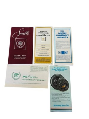 1978 Cadillac Seville Owners Manual User Guide Reference Operator Book Fuses OEM