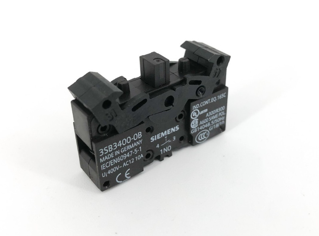 New Siemens 3SB3400-0B Contact Block 400V 10A S0004399 - No Box