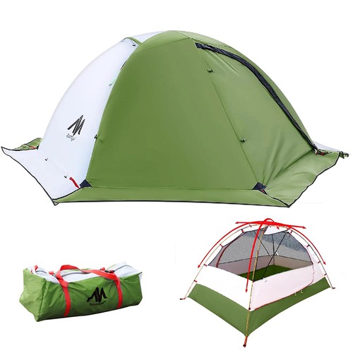 4 Season Backpacking Tent 2 Person Ultralight Waterproof Winter Camping Tent - Picture 8 of 10