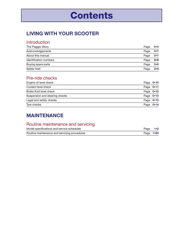 Vespa GTS, GTV, LX & S 125 to 300 (2005-2018) Haynes Repair Manual - Image 3 of 4