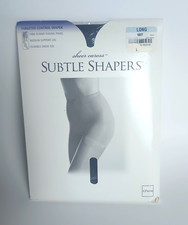 Vintage JCPenney Subtle Shapers Control Top Pantyhose Long Navy Reinforced Toe