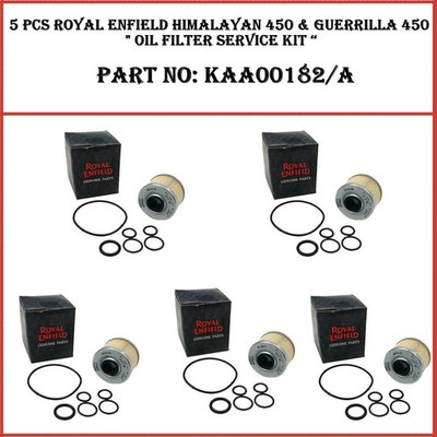 5 Stück Royal Enfield Himalayan 450, Guerilla 450 500 KM Service Kit Ölfilter