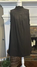 Grade & Gather Dress Black Smocked Medium NWT New Party Cocktail Magnolia
