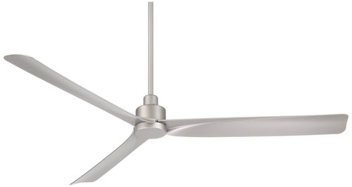 60" Casa Vieja Sailplane Silver Damp Ceiling Fan with Remote - Picture 6 of 8