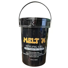 EBIN NEW YORK Melt'n Styling Gel Black Castor Oil + Keratin 82 fl.oz - 2423 ML.