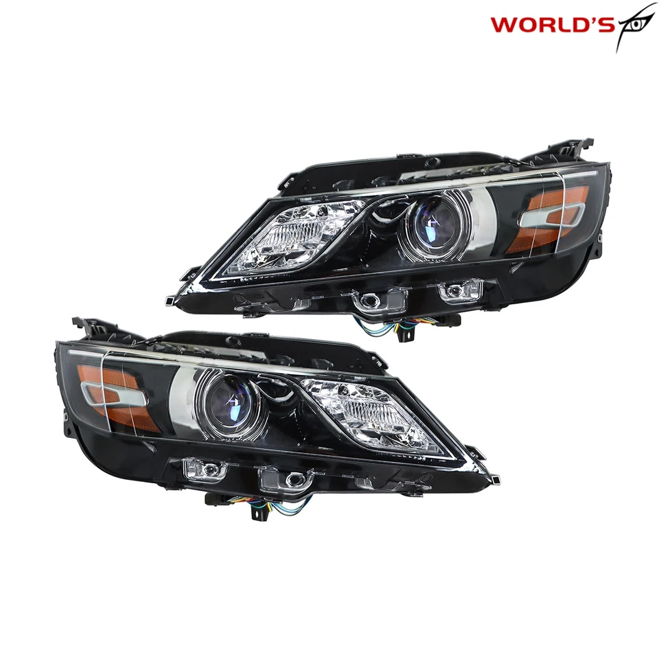 Faros tipo halógeno para Chevrolet Impala 2015-2020 carcasa negra derecha e izquierda Foto 3 de 4
