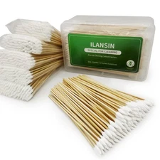 ILANSIN 500PCS Precision Gun Cleaning Swabs, 6 Inch Pointed Cotton Swabs with...