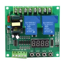 220V Motor Forward / Reverse Control Board Two Relay Delay Timing Cycle Module