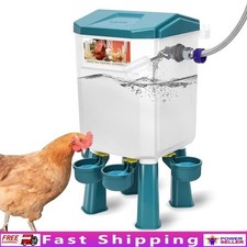 Automatic Chicken Waterer Float Valve Self Filling 60 Inch Hose Poultry New