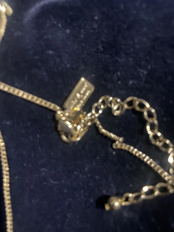 COLLAR KATE SPADE CRISTAL DORADO “ESTRELLA BRILLANTE” TEXAS DECLARACIÓN (C403B) Foto 2 de 3