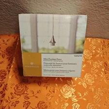 PORTFOLIO Mini Pendant Light Brushed Nickel Finish Hanging Lighting (No Shade)