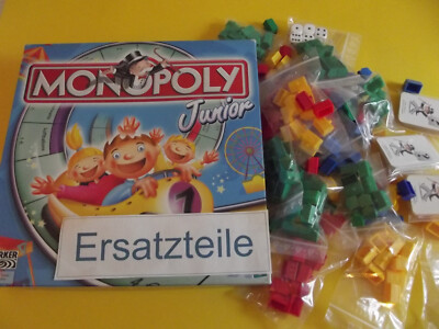 Ersatzteile für * MONOPOLY JUNIOR *  -Ausgabe von Parker, 2001