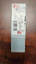 TRU CUT 1-17/32" DRILL BIT- SD1.531-3/4" SHANK-6" LENGTH-3" DRILLING DEPTH-NEW
