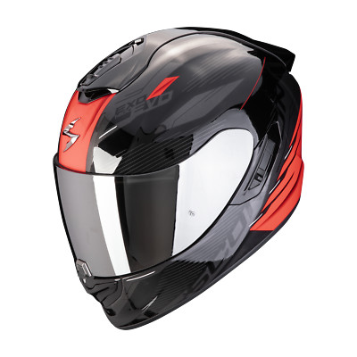 Scorpion EXO-1400 Evo II Air Integralhelm Luma, schwarz-rot, Gr. S (55/56)