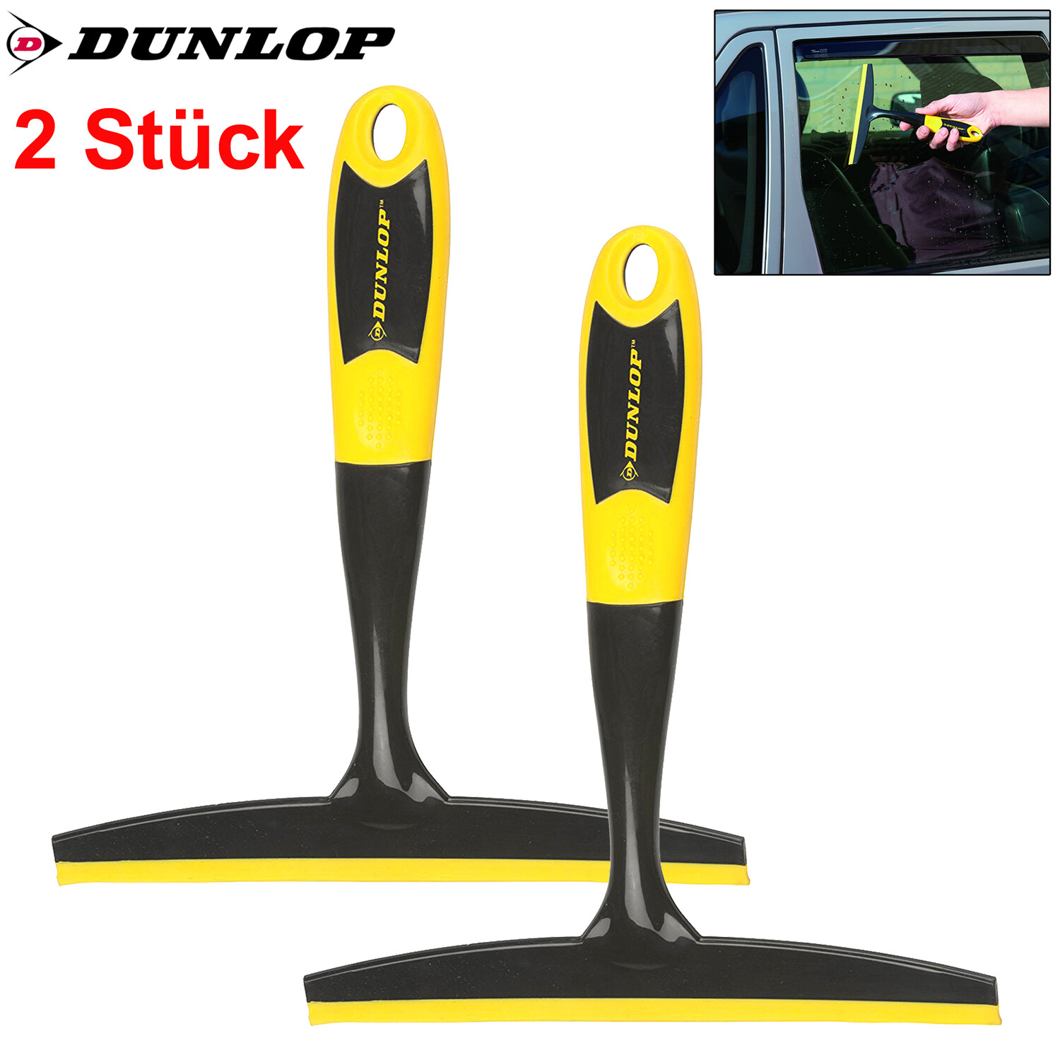 Dunlop 2x Fensterreiniger Auto Scheibenreiniger Abzieher Fensterputzer  Fensterwischer ab 4,26 €