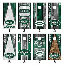 New York Jets Cornhole Wrap Skin Decal Vinyl Sticker MANY DESIGNS SK25