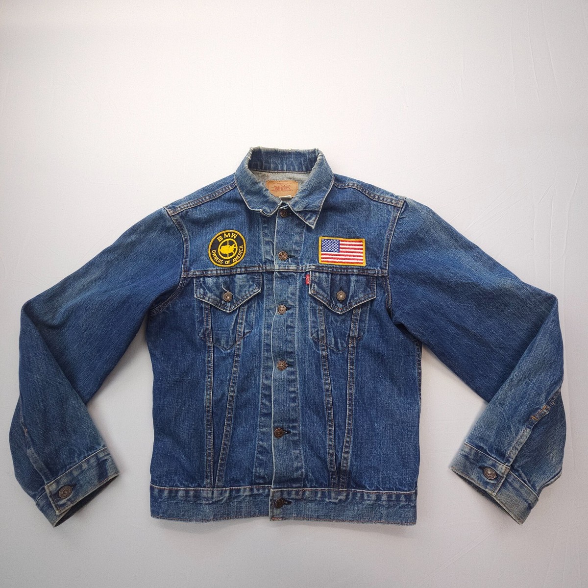Vtg 70s Levis 70505-0217 Denim Type 3 Trucker Jacket USA Size 42 