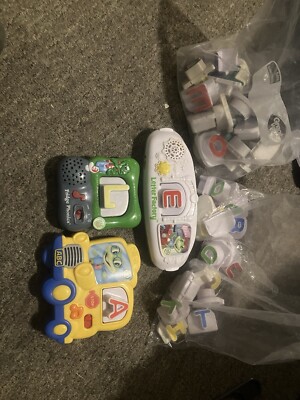 Leap Frog Fridge Magnetic Alphabet Learning Lot Spell A Word Plane And Sunshine