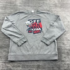 Vans Sweatshirt Size XL Youth Off The Wall Captain Marvel Gray