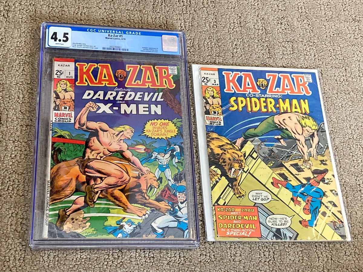 Ka-Zar 1 CGC 8.0 OW/White Pages (Daredevil & the X-Men-1970