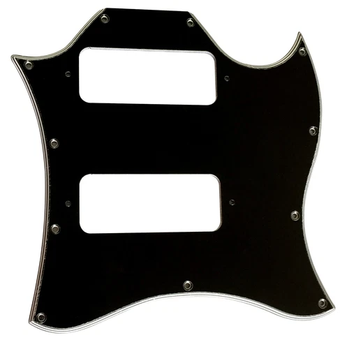For Gibson SG P90 Without Bridge Holes Drill Style Guitar Pickguard 5 Ply Black
