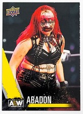 2021 UPPER DECK AEW JAZWARES UNMATCHED YELLOW PARALLEL - ABADON