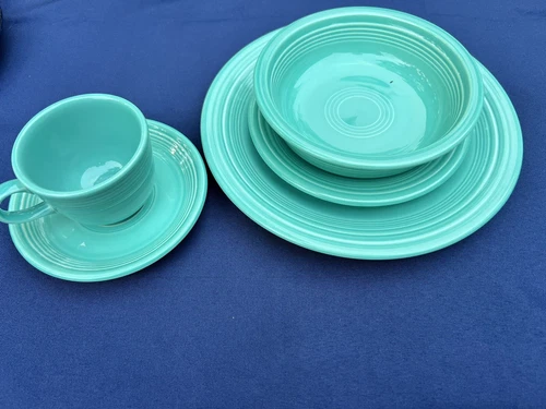 Fiesta Turquoise 5 Piece Place Setting~Fiestaware