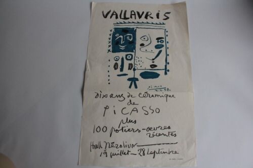 Lithographie Pablo Picasso D'après Vallauris 10 ans de céramique 1958 (66017) - Afbeelding 1 van 7